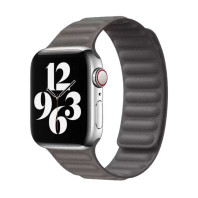 Кожаный ремешок для Apple Watch 38/40/41mm Leather Link Charcoal grey